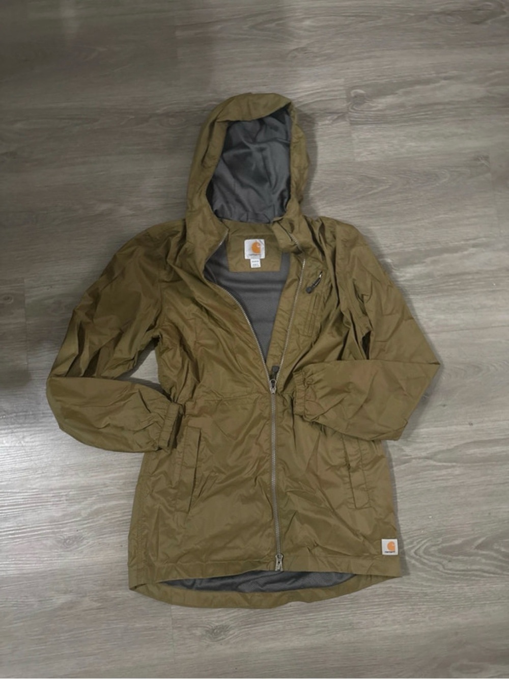 Carhartt Women's Hooded Utility Jacket in Olive